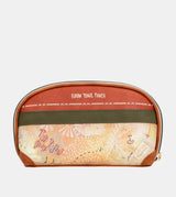 Peace & Love camel RFID holdall bag