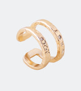 Golden double band Constellation ring