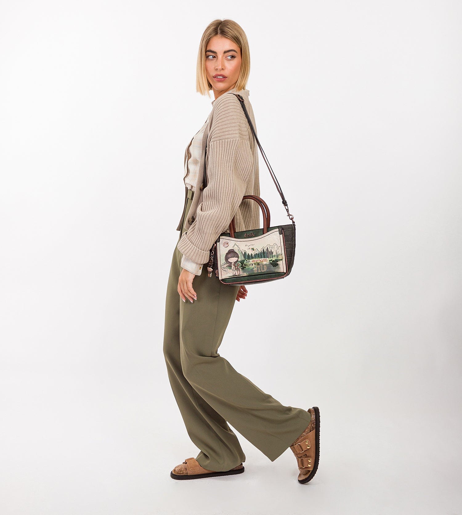 The Forest tote bag with shoulder strap