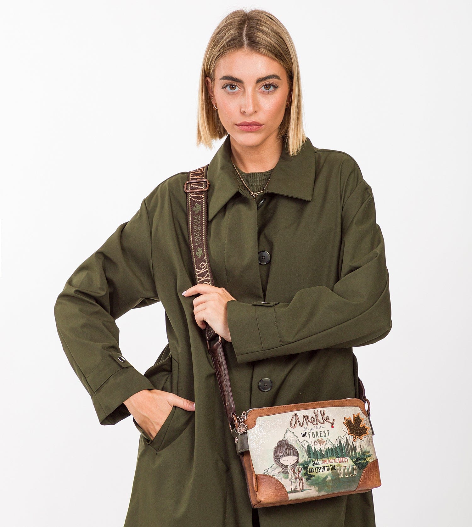 The Forest double compartment shoulder bag