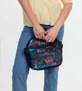 Coral neoprene food carrier bag