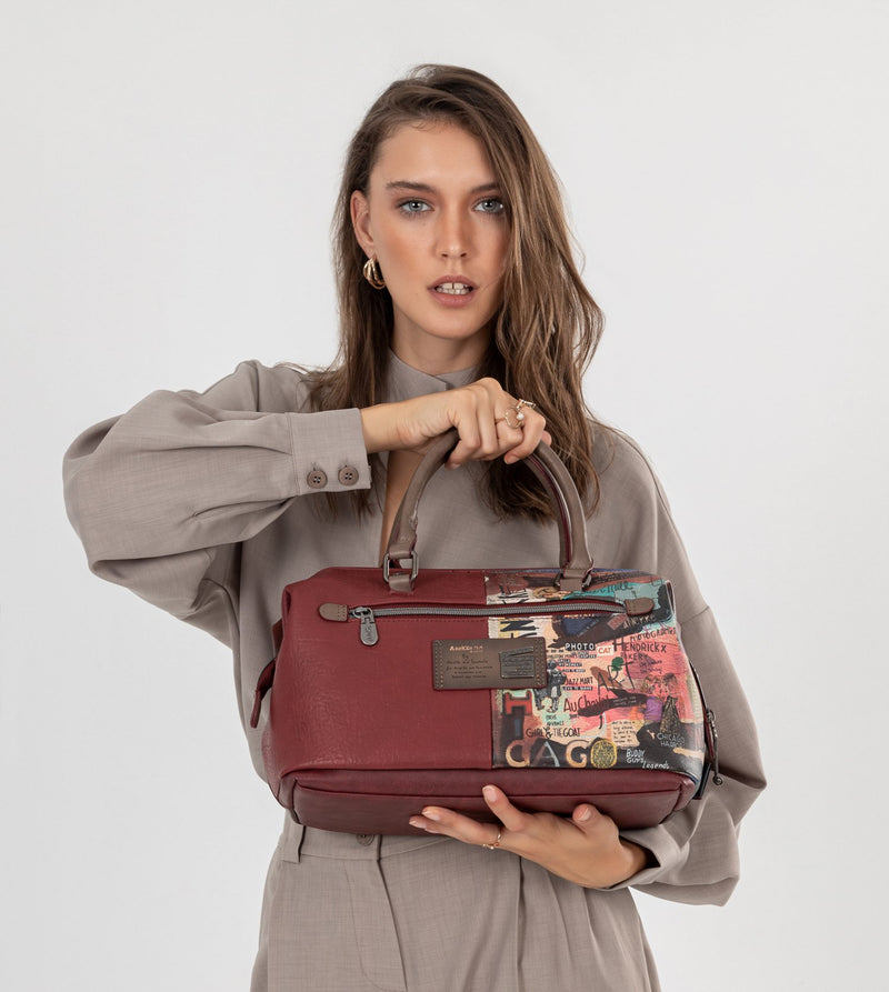 City Art maroon bowling bag